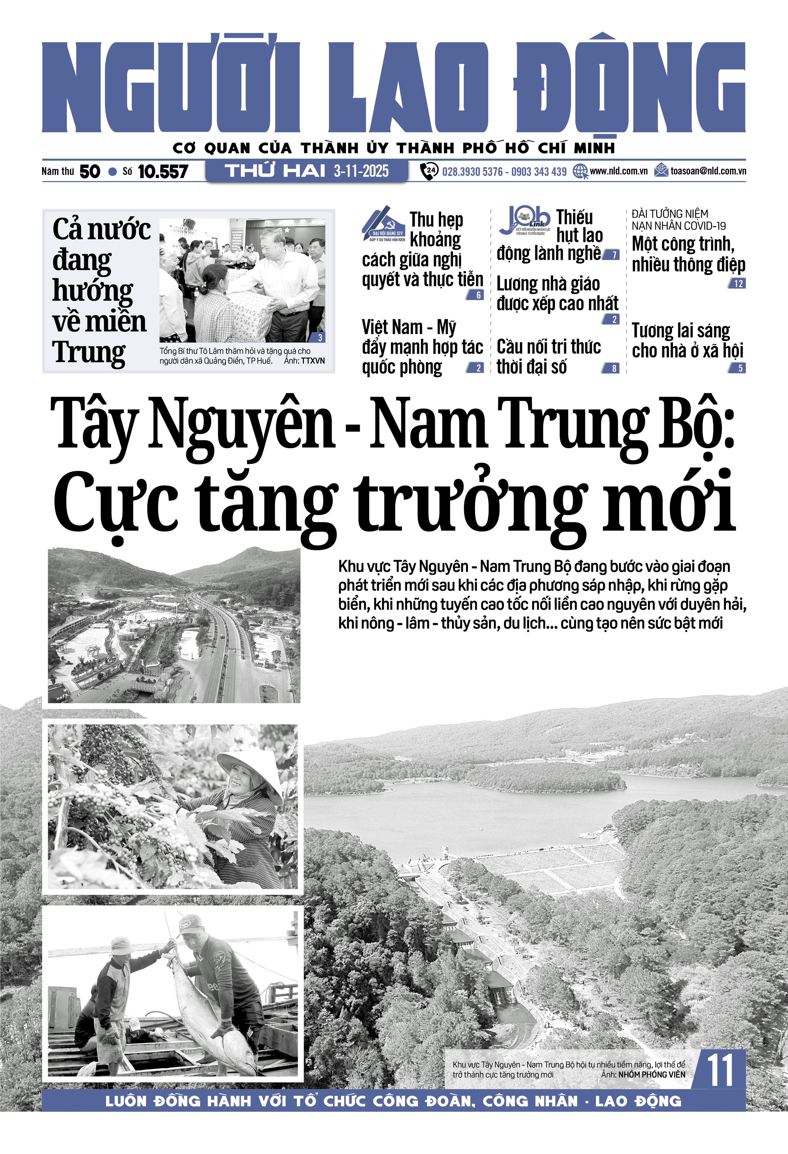 Báo in Người Lao Động 3-11 - Ảnh 1.