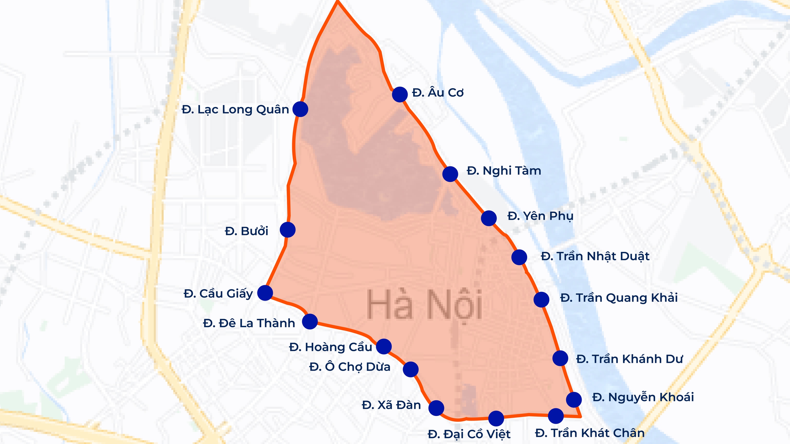 Chi tiết bản đồ khu vực cấm xe máy xăng - Ảnh 2. Chi tiết bản đồ khu vực cấm xe máy xăng - Ảnh 2.