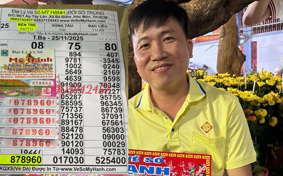 Thầy giáo TPHCM trúng 4 tỉ đồng Xổ số miền Nam , nhận tiền mặt - Ảnh 1.