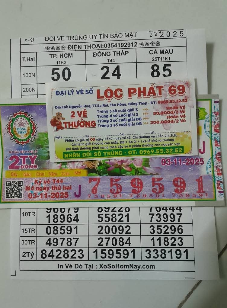 Kết quả Xổ số miền Nam ngày 3 - 11: Giải đặc biệt tại Đồng Tháp và TP HCM - Ảnh 5. Kết quả Xổ số miền Nam ngày 3 - 11: Giải đặc biệt tại Đồng Tháp và TP HCM - Ảnh 5.