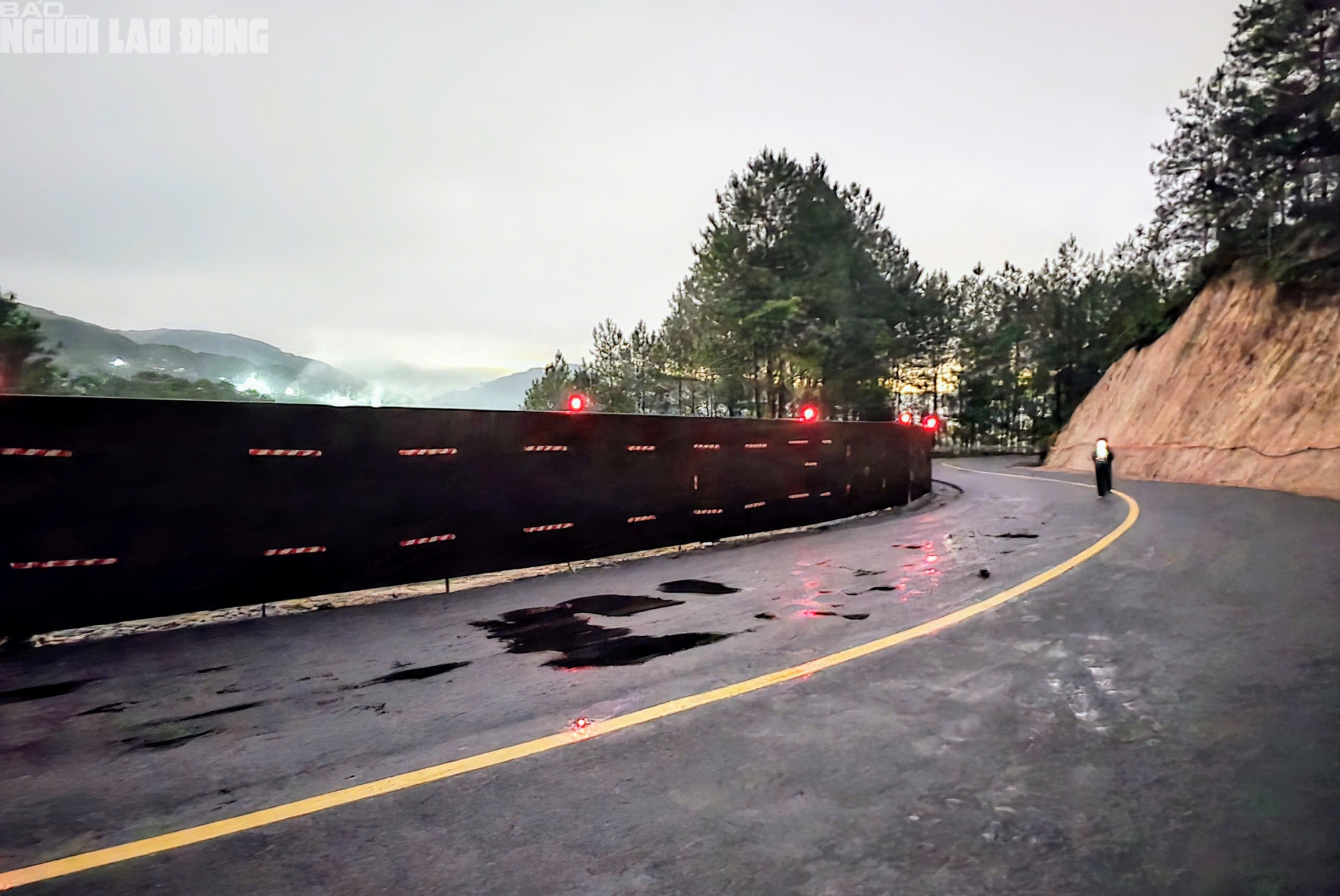 Đèo Mimosa thông tuyến trở lại, xe tải nườm nượp lên xuống Đà Lạt - Ảnh 5.