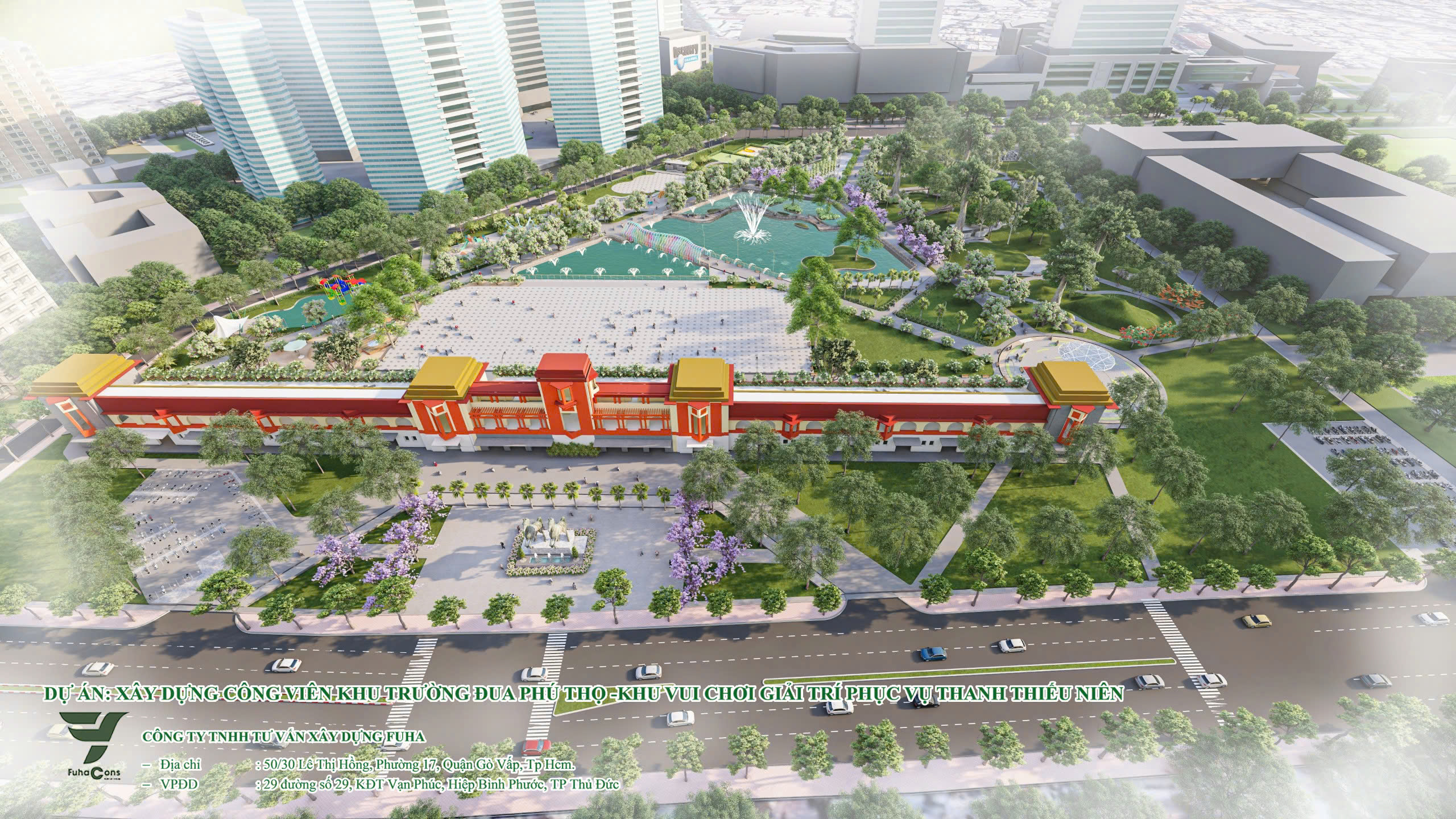 Khởi công công viên gần 100 tỉ đồng tại khu Trường đua Phú Thọ - Ảnh 1.