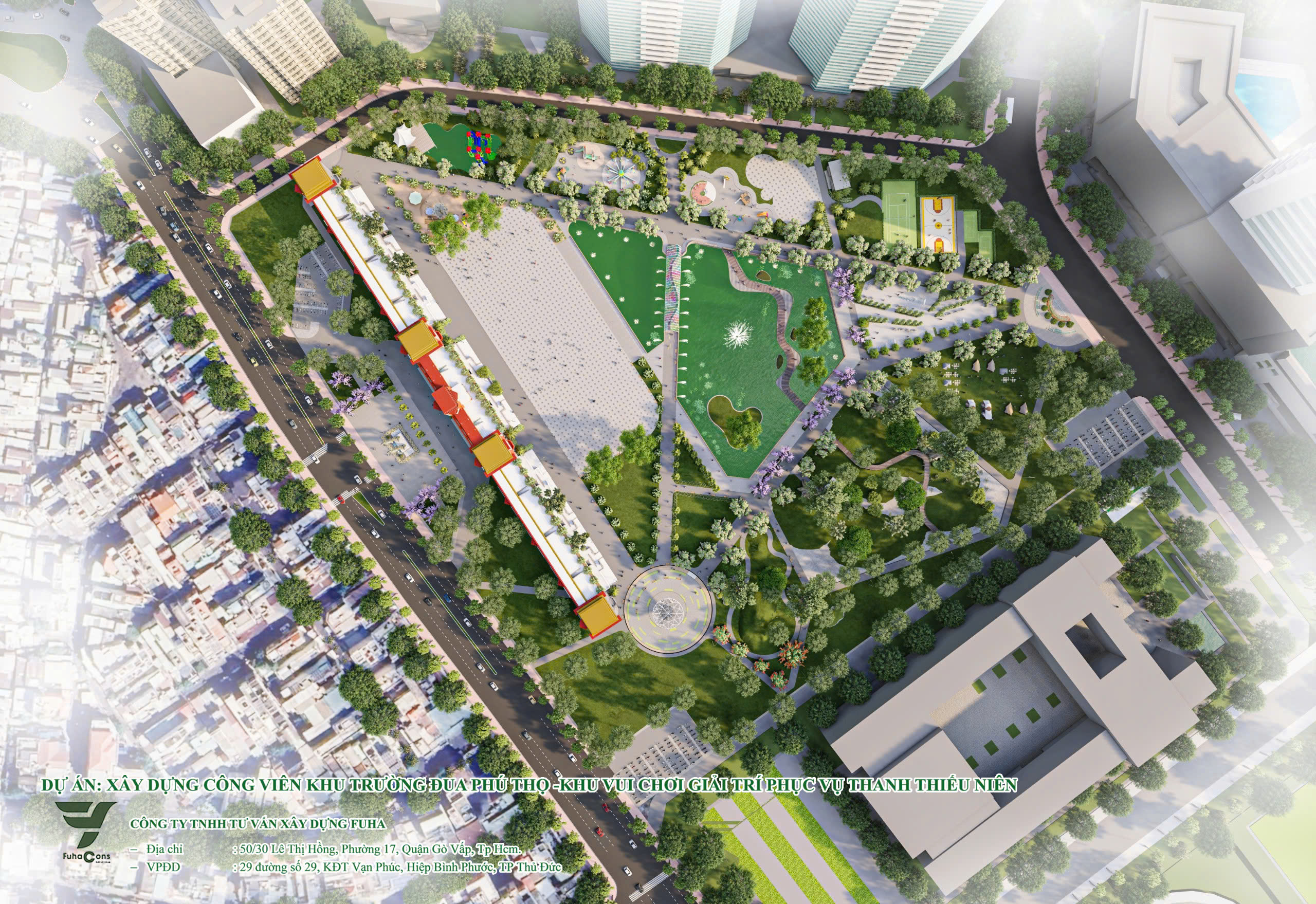 Khởi công công viên gần 100 tỉ đồng tại khu Trường đua Phú Thọ - Ảnh 3.