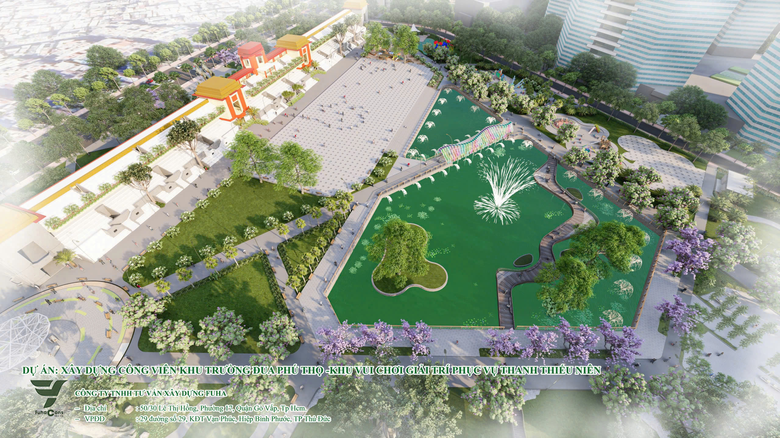 Khởi công công viên gần 100 tỉ đồng tại khu Trường đua Phú Thọ - Ảnh 4.