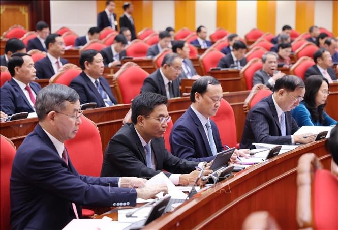 Hội nghị Trung ương 14 lựa chọn nhân sự giới thiệu tham gia Bộ Chính trị, Ban Bí thư khóa XIV - Ảnh 1.