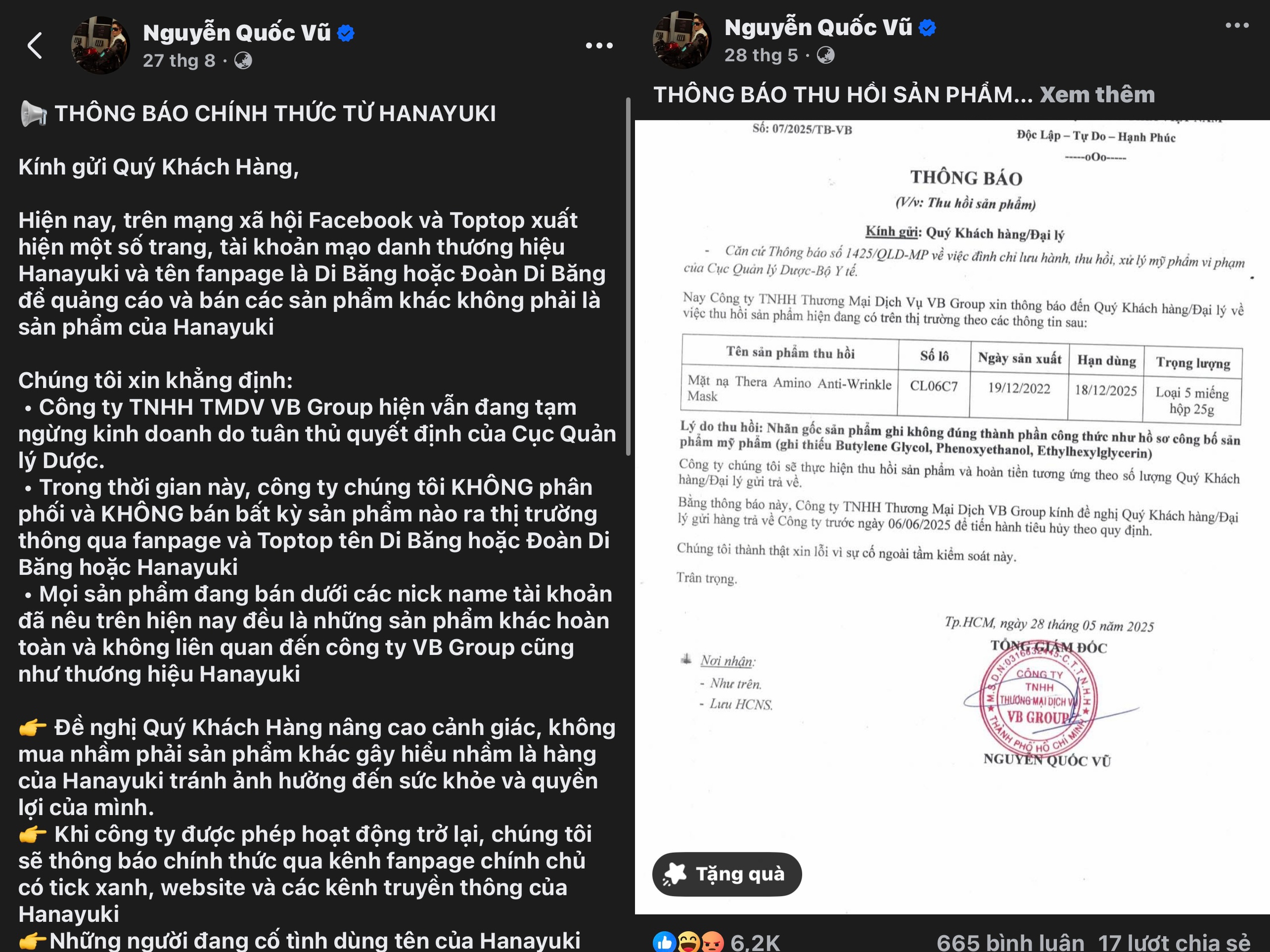 Mạng xã hội "dậy sóng" sau khi chồng ca sĩ Đoàn Di Băng bị bắt - Ảnh 1.