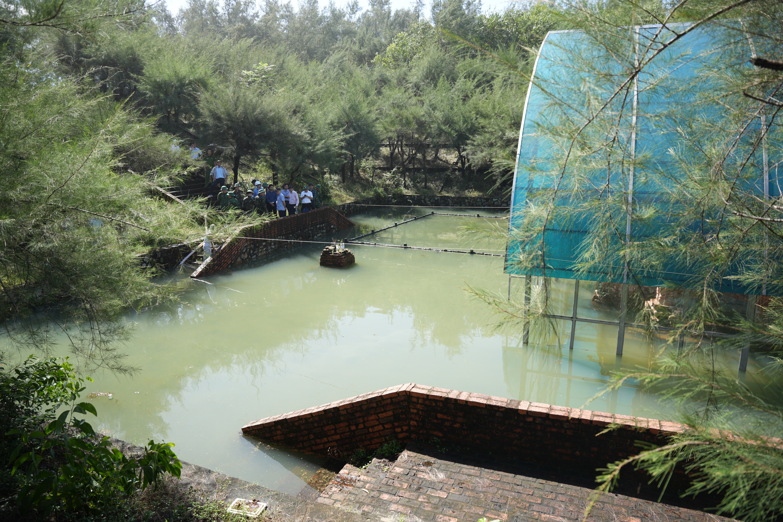 Tháp Chăm cổ ngập úng, Phó Chủ tịch Huế gay gắt nhắc trách nhiệm - Ảnh 3.