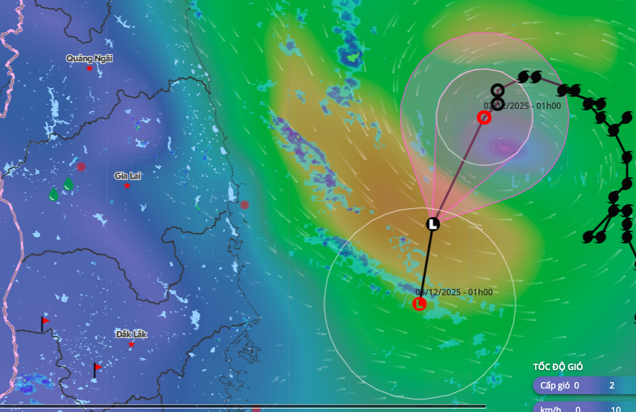 Áp thấp nhiệt đới tại biển Đông gây mưa lớn cho miền Trung - Ảnh 1.