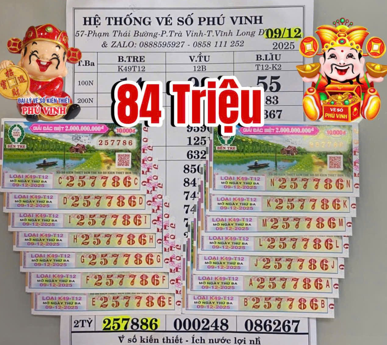 Xổ số miền Nam: Chị đẹp trúng 14 tờ vé số Bến Tre khiến Dân mạng phấn khích - Ảnh 1.