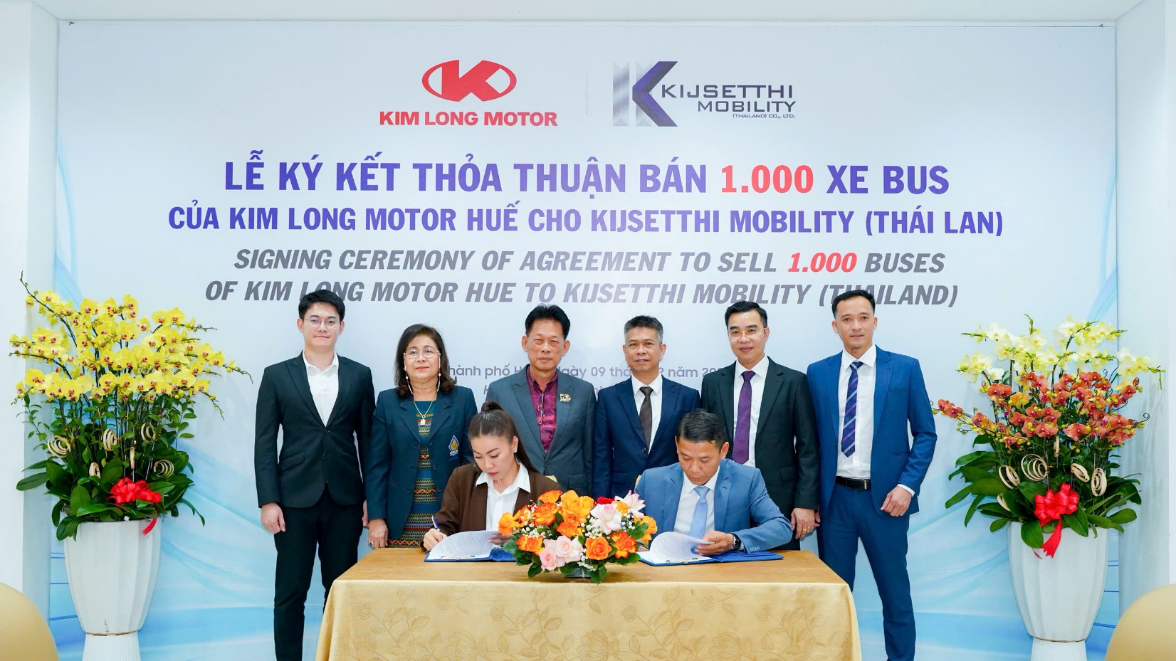 Lễ ký kết thỏa thuận bán 1.000 xe bus của Kim Long Motor Huế cho Kijsetthi Mobility - Ảnh 2.