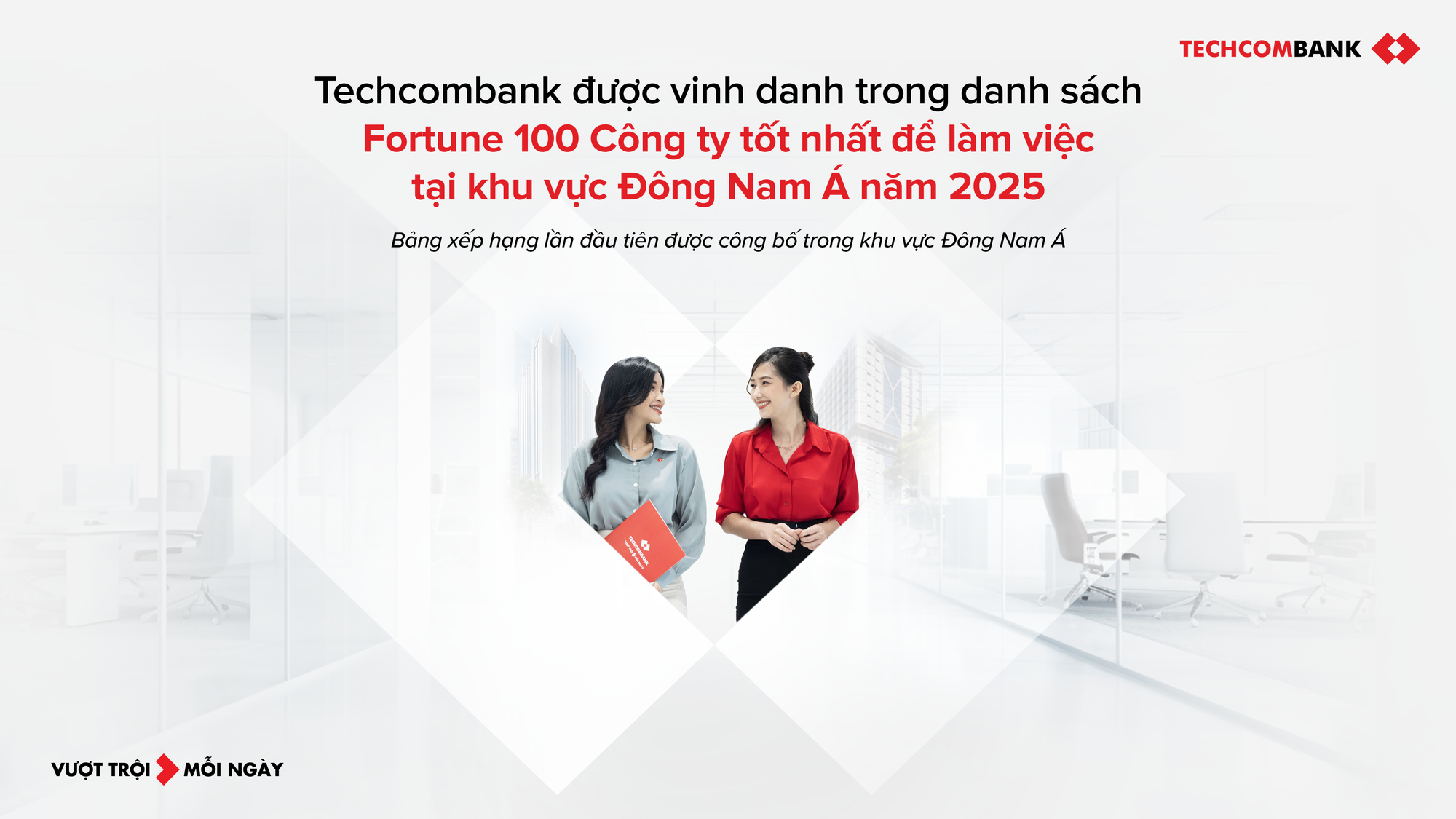 Techcombank lọt top 100 nơi làm việc tốt nhất Đông Nam Á - Ảnh 1.