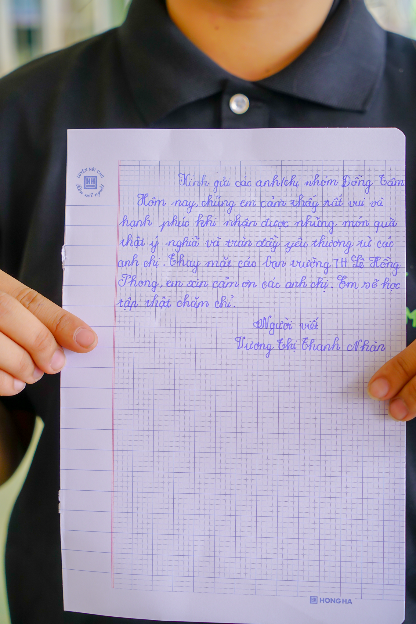 Lá thư xúc động của học sinh vùng cao gửi đến