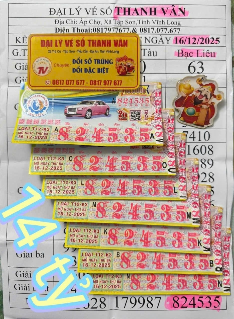 Xổ số miền Nam: Độc đắc liên tục trúng ở tỉnh Vĩnh Long khiến đại lý phải “chạy sô” đổi thưởng - Ảnh 1.