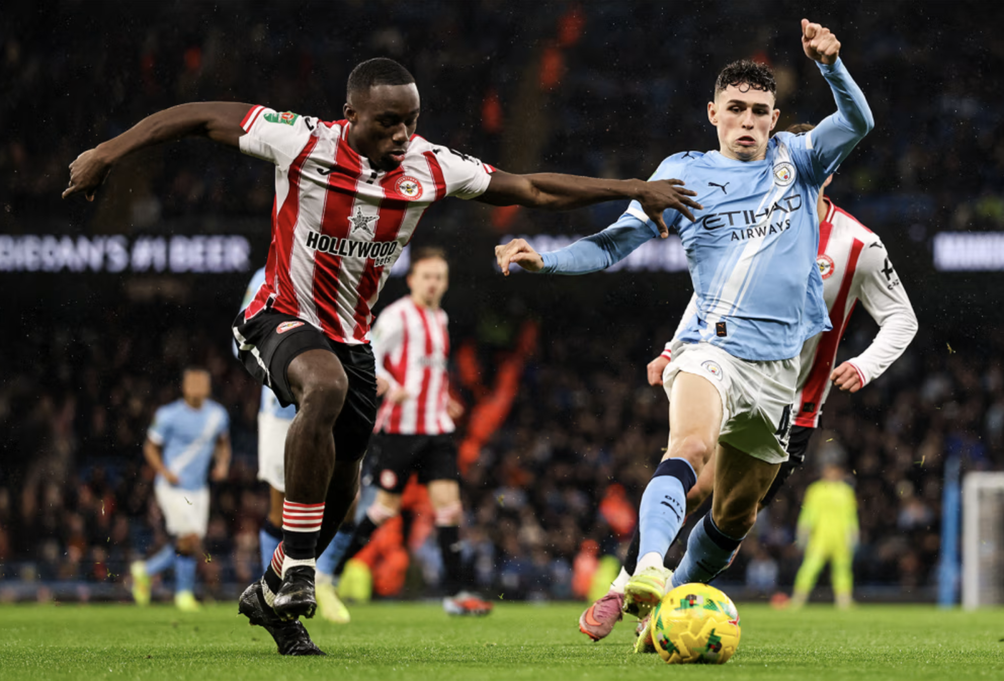 Nhẹ nhàng vượt ải Brentford, Man City thẳng tiến bán kết League Cup - Ảnh 2.