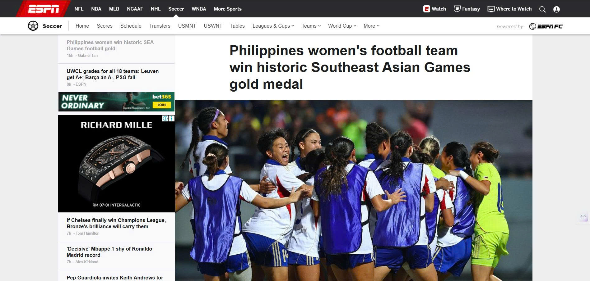 Truyền thông quốc tế lên tiếng sau trận chung kết bóng đá nữ SEA Games 33 - Ảnh 1.