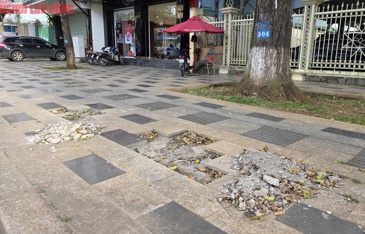 Vỉa h&egrave; Đắk Lắk vừa l&aacute;t đ&aacute; tự nhi&ecirc;n lại bị đ&agrave;o xới g&acirc;y l&atilde;ng ph&iacute; - Ảnh 14.