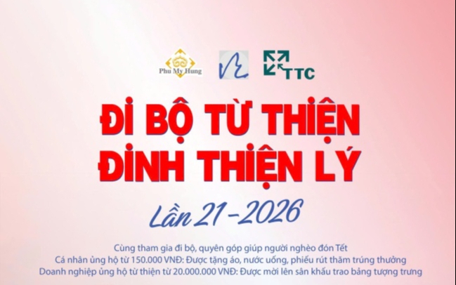 Đi bộ Từ thiện Đinh Thiện Lý lần 21-2026: Chung tay quyên góp, mang Tết ấm đến người nghèo - Ảnh 5.