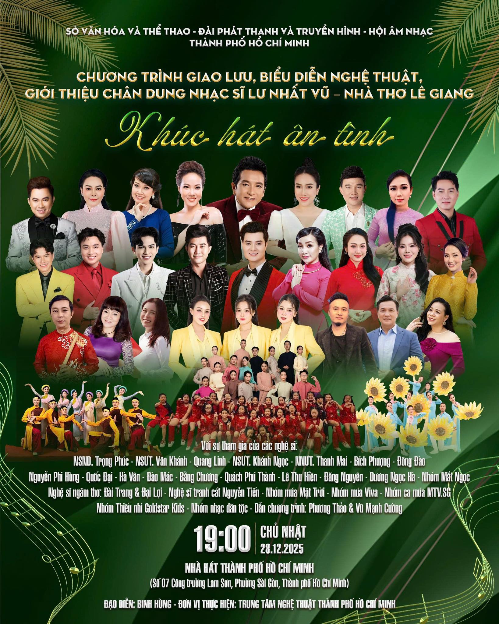 "Khúc hát ân tình" – Đêm tri ân Lư Nhất Vũ, Lê Giang - Ảnh 1. "Khúc hát ân tình" – Đêm tri ân Lư Nhất Vũ, Lê Giang - Ảnh 1.