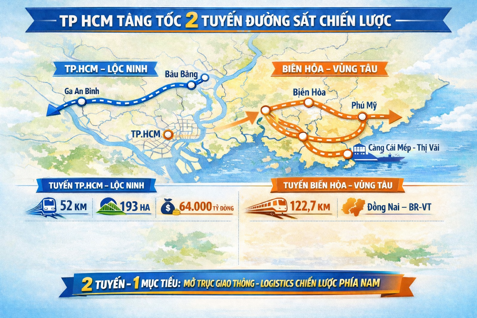 TPHCM đẩy nhanh quy hoạch hai tuyến đường sắt trọng điểm - Ảnh 2.