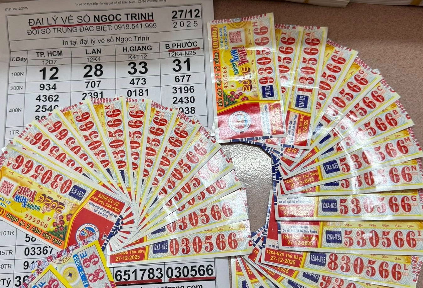 Xổ số miền Nam: Đại lý vé số Ngọc Trinh gây “bão” mạng xã hội - Ảnh 1.