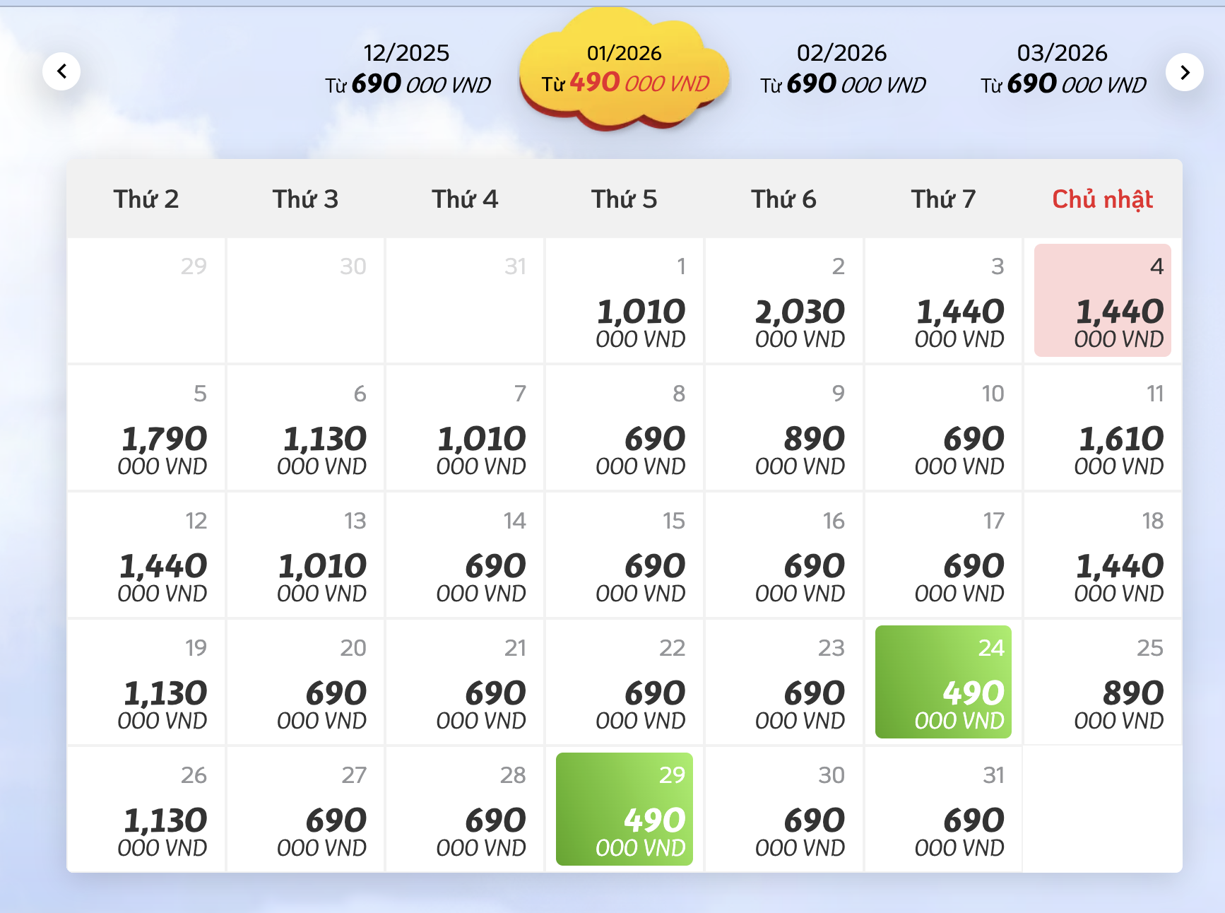 Bất ngờ với giá vé máy bay dịp Tết Dương lịch 2026 cho hành khách - Ảnh 1.