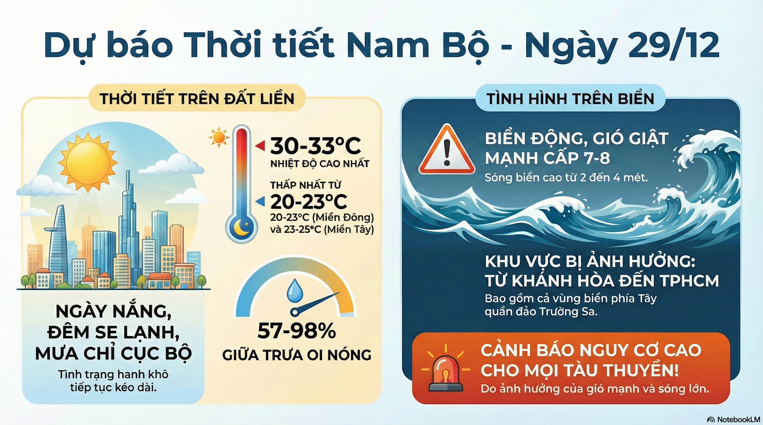 Dự báo thời tiết hôm nay, 29-12: Nam Bộ ngày nắng, sáng sớm và đêm se lạnh  - Ảnh 2.