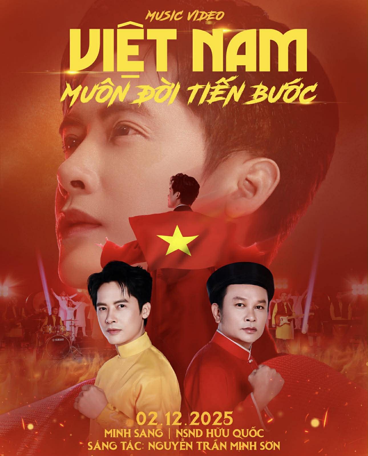 Ca sĩ Minh Sang phối hợp với NSND Hữu Quốc tôn vinh hào khí chiến sĩ quân đội Nhân dân Việt Nam - Ảnh 3.