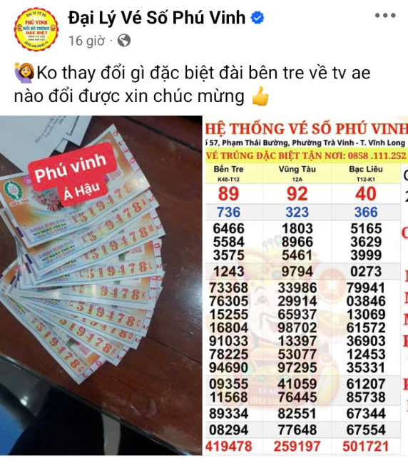 Xổ số miền Nam: Đại lý tìm kiếm khách trúng độc đắc 56 tỉ đồng tại Vĩnh Long - Ảnh 1. Xổ số miền Nam: Đại lý tìm kiếm khách trúng độc đắc 56 tỉ đồng tại Vĩnh Long - Ảnh 1.