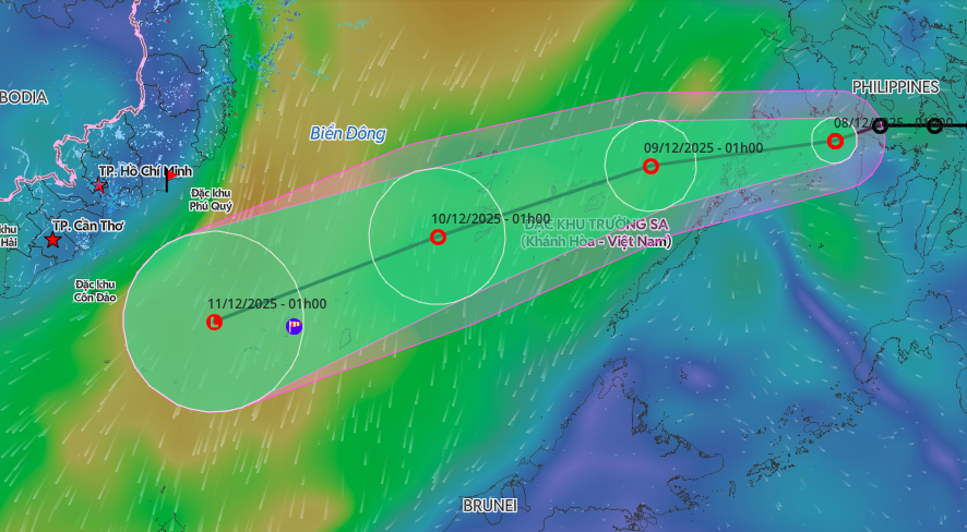 Áp thấp nhiệt đới vào Biển Đông hôm nay 8 - 12 , Cường độ cấp 6 , giật cấp 8 - Ảnh 1. Áp thấp nhiệt đới vào Biển Đông hôm nay 8 - 12 , Cường độ cấp 6 , giật cấp 8 - Ảnh 1.