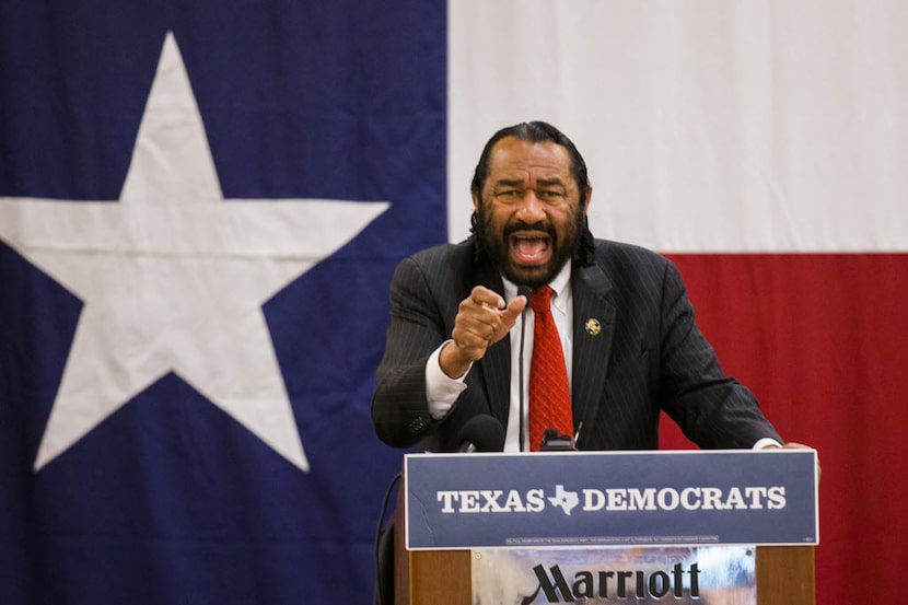 U.S. Representative Al Green speaks at the Texas delegation breakfast during day four of the...