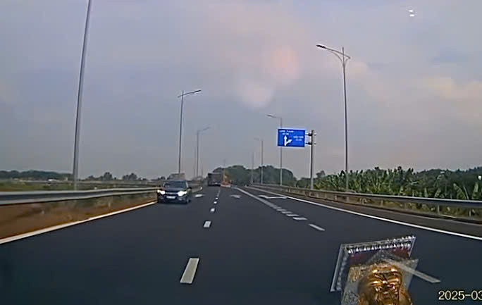 Driving against traffic on the highway access road: Driver from Binh Thuan says he Vụ chạy ngược chiều trên đường dẫn cao tốc: Người lái
ngụ Bình Thuận nói “rẽ nhầm”- Ảnh 1.