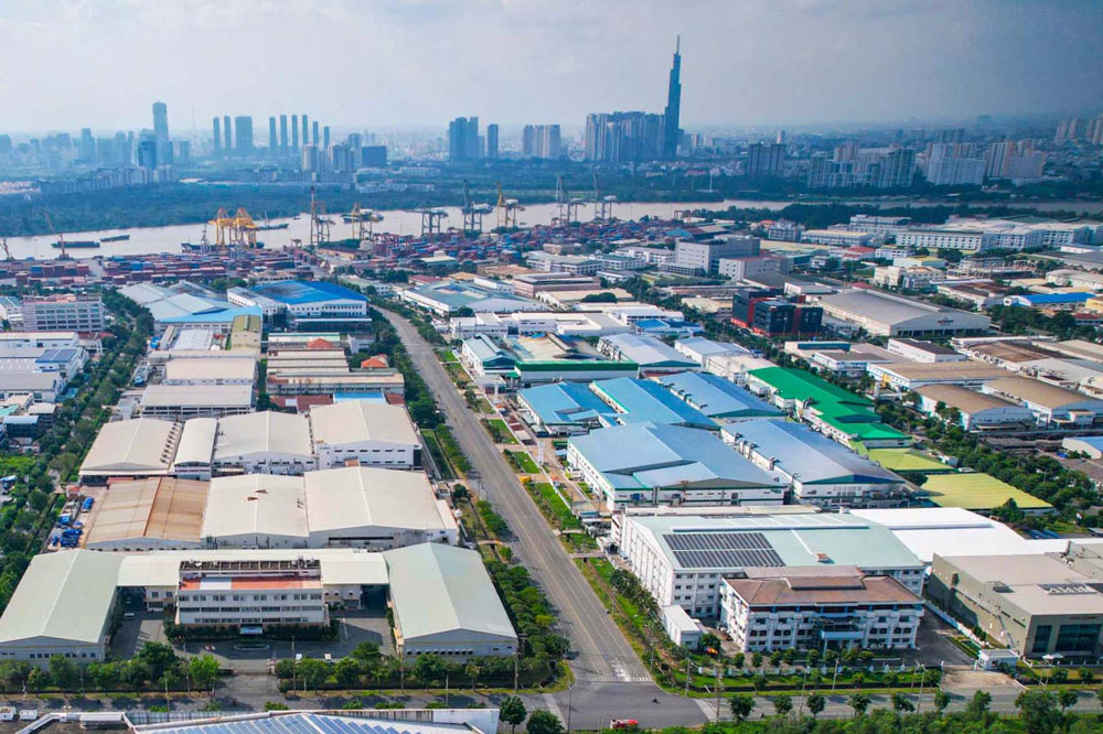 KCX Tân Thuận hình thành từ vùng đất sình lầy và tạo ra nhiều giá trị. Ảnh: HOÀNG TRIỀU KCX Tân Thuận hình thành từ vùng đất sình lầy và tạo ra nhiều giá trị. Ảnh: HOÀNG TRIỀU