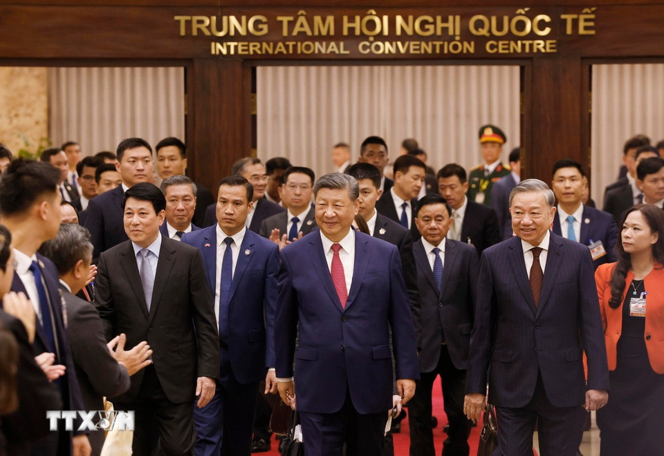 Chiêu đãi chào mừng Tổng Bí thư, Chủ tịch nước Trung Quốc Tập Cận Bình- Ảnh 2. Chiêu đãi chào mừng Tổng Bí thư, Chủ tịch nước Trung Quốc Tập Cận Bình- Ảnh 2.