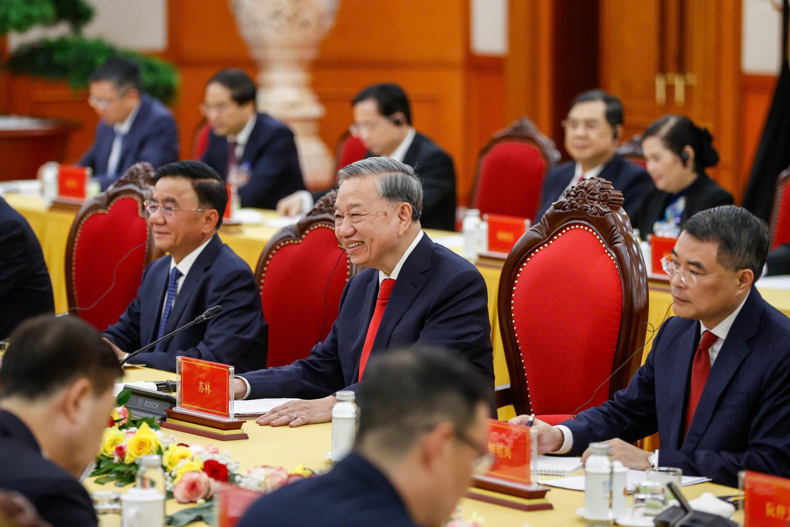 Tổng Bí thư Tô Lâm hội đàm với Tổng Bí thư, Chủ tịch Trung Quốc Tập Cận Bình- Ảnh 5. Tổng Bí thư Tô Lâm hội đàm với Tổng Bí thư, Chủ tịch Trung Quốc Tập Cận Bình- Ảnh 5.