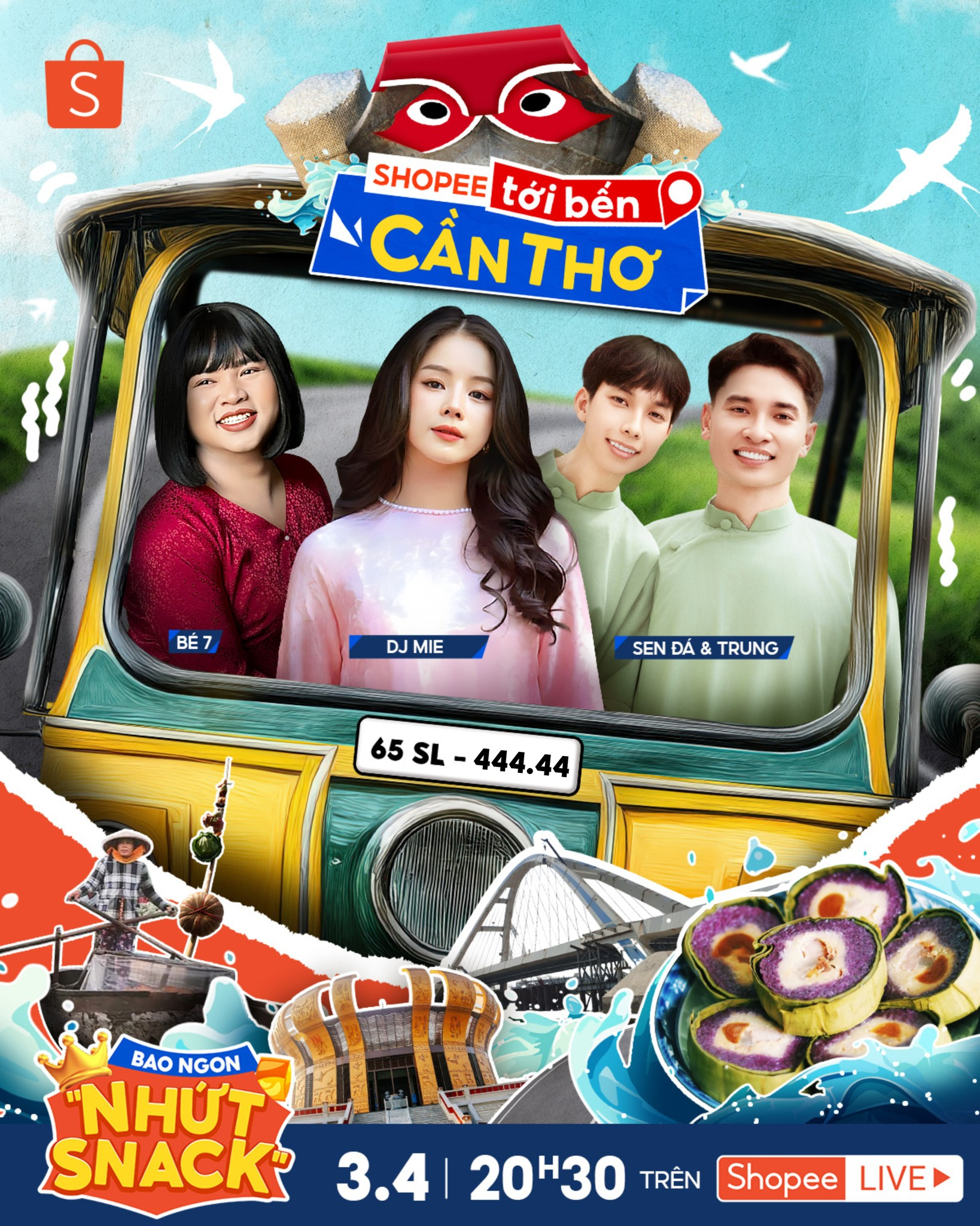 4.4 Siêu hội Freeship: Shopee tặng voucher 4 triệu đồng, quy tụ loạt sao hot- Ảnh 1. 4.4 Siêu hội Freeship: Shopee tặng voucher 4 triệu đồng, quy tụ loạt sao hot- Ảnh 1.
