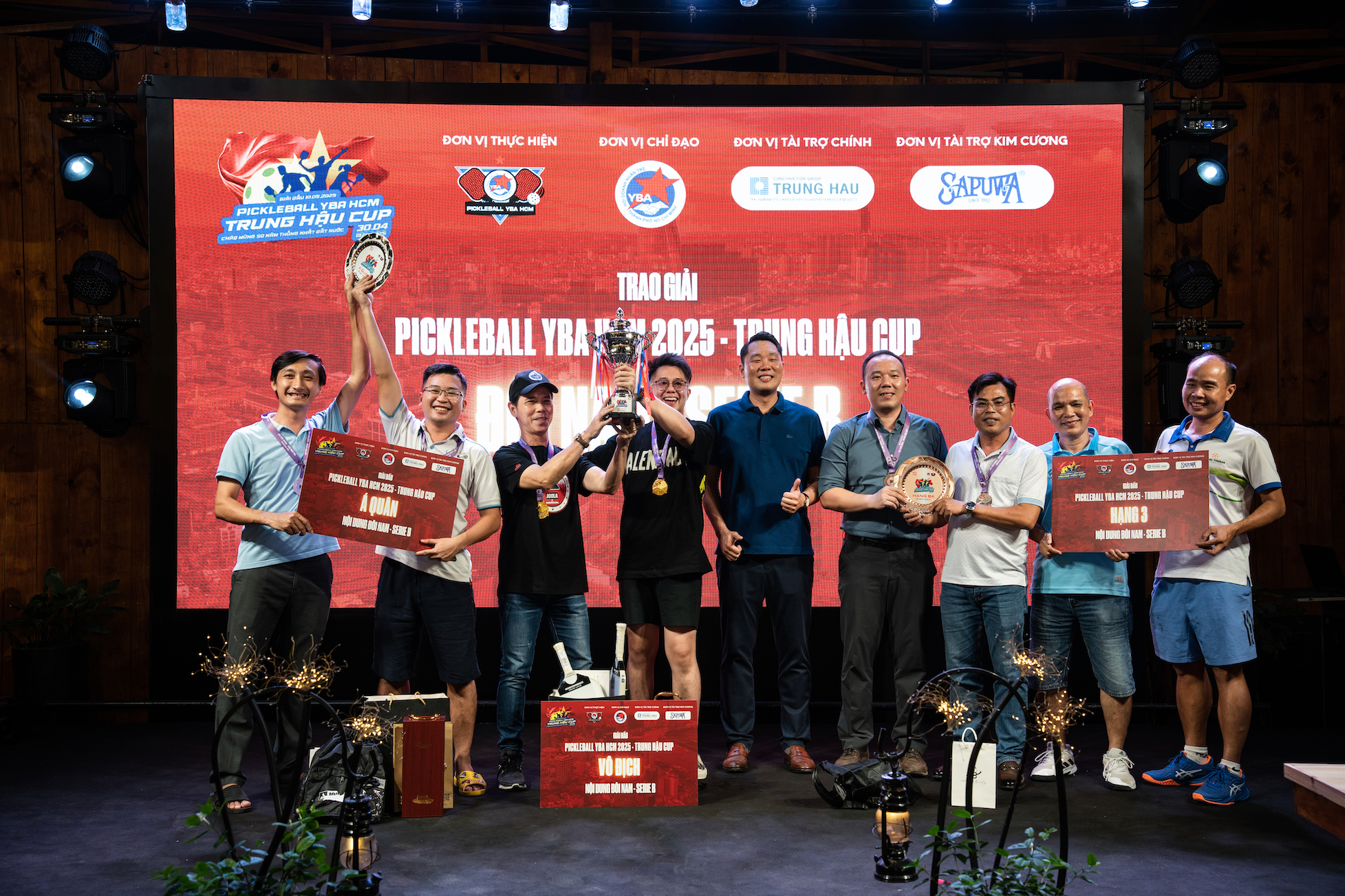 Ấn tượng Giải Pickleball YBA HCM 2025 - Trung Hậu Cup - Ảnh 3.