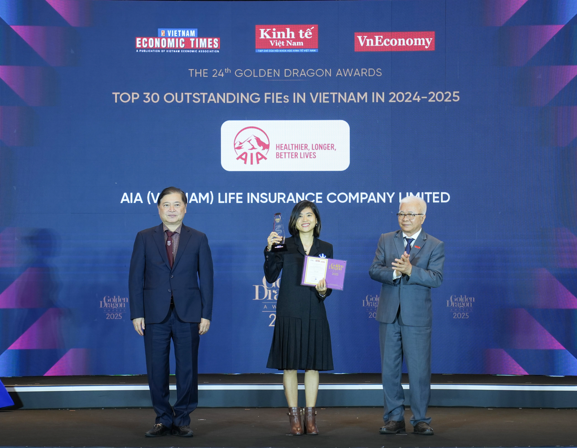 AIA Việt Nam được vinh danh tại giải thưởng Rồng vàng 2025- Ảnh 1. AIA Việt Nam được vinh danh tại giải thưởng Rồng vàng 2025- Ảnh 1.