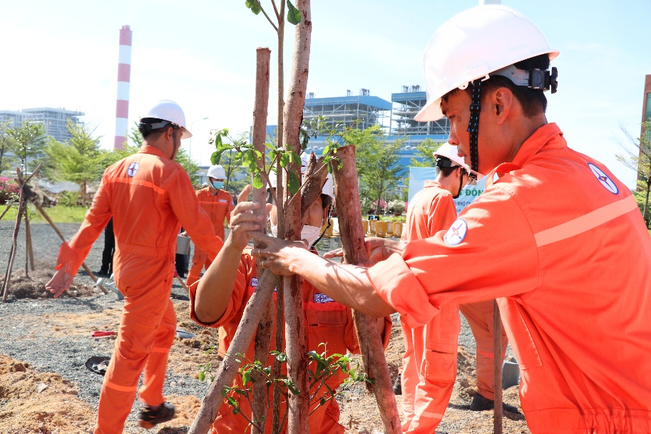 Vĩnh Tân 2 phủ xanh thêm hơn 300 cây nhân dịp Tết trồng cây năm 2025- Ảnh 4. Vĩnh Tân 2 phủ xanh thêm hơn 300 cây nhân dịp Tết trồng cây năm 2025- Ảnh 4.