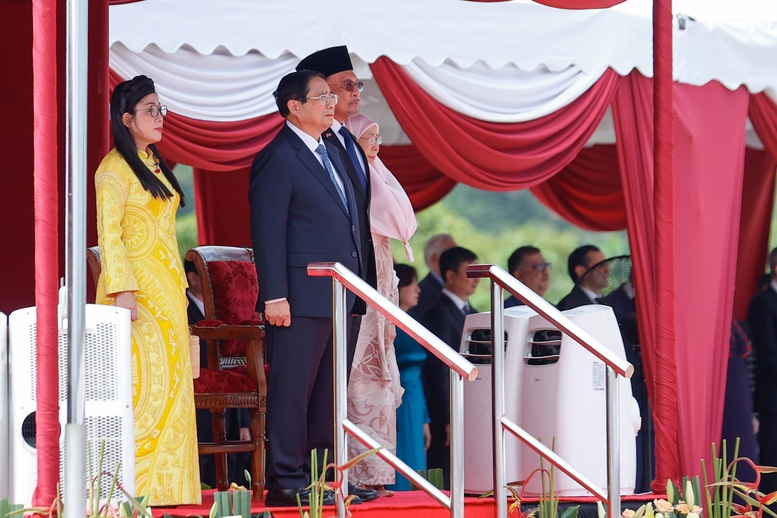 Lễ đón Thủ tướng Phạm Minh Chính thăm chính thức Malaysia- Ảnh 3. Lễ đón Thủ tướng Phạm Minh Chính thăm chính thức Malaysia- Ảnh 3.