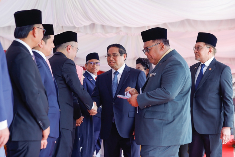 Lễ đón Thủ tướng Phạm Minh Chính thăm chính thức Malaysia- Ảnh 7. Lễ đón Thủ tướng Phạm Minh Chính thăm chính thức Malaysia- Ảnh 7.