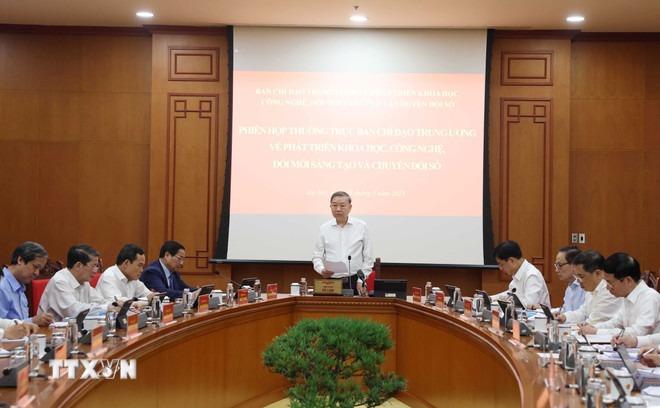 Tổng Bí thư Tô Lâm: Tháo gỡ khó khăn trong phát triển thành phố thông minh, khu công nghệ cao- Ảnh 1. Tổng Bí thư Tô Lâm: Tháo gỡ khó khăn trong phát triển thành phố thông minh, khu công nghệ cao- Ảnh 1.