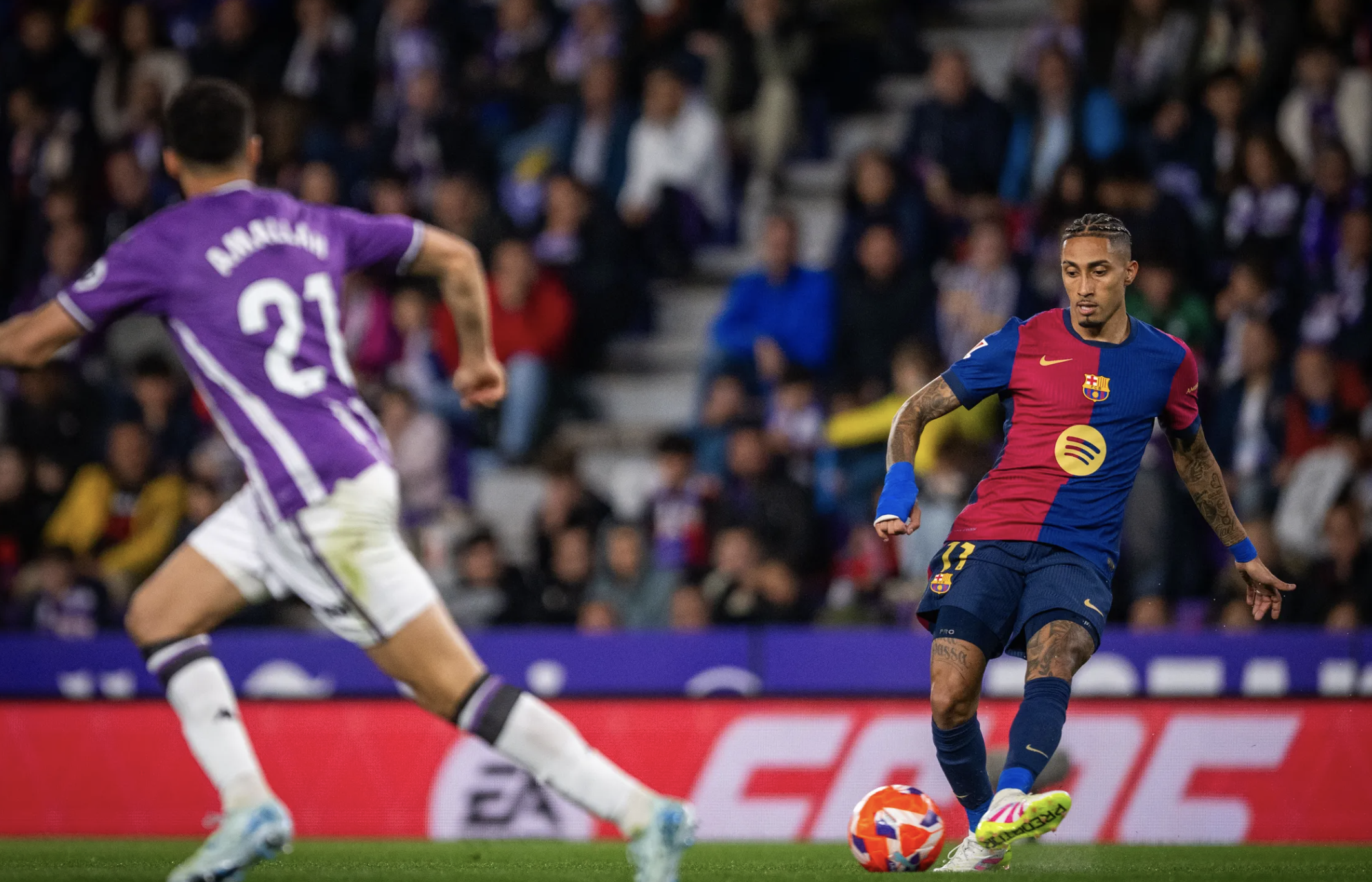 Ngược dòng chật vật hạ Valladolid, Barcelona chờ chung kết sớm ở El Clasico- Ảnh 6. Ngược dòng chật vật hạ Valladolid, Barcelona chờ chung kết sớm ở El Clasico- Ảnh 6.