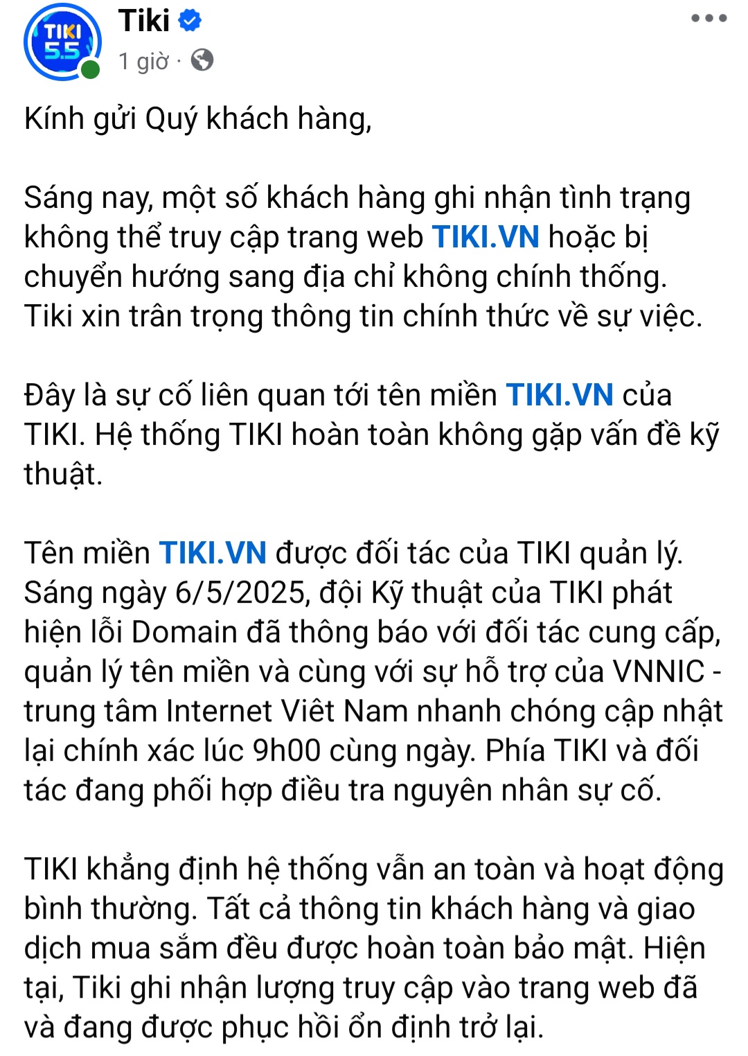 Tiki lên tiếng sau khi website bất ngờ bị chuyển hướng sang trang web cá độ- Ảnh 1. Tiki lên tiếng sau khi website bất ngờ bị chuyển hướng sang trang web cá độ- Ảnh 1.