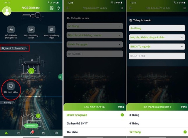 Tham gia BHXH, BHYT dễ dàng qua dịch vụ công và app ngân hàng- Ảnh 6. Tham gia BHXH, BHYT dễ dàng qua dịch vụ công và app ngân hàng- Ảnh 6.