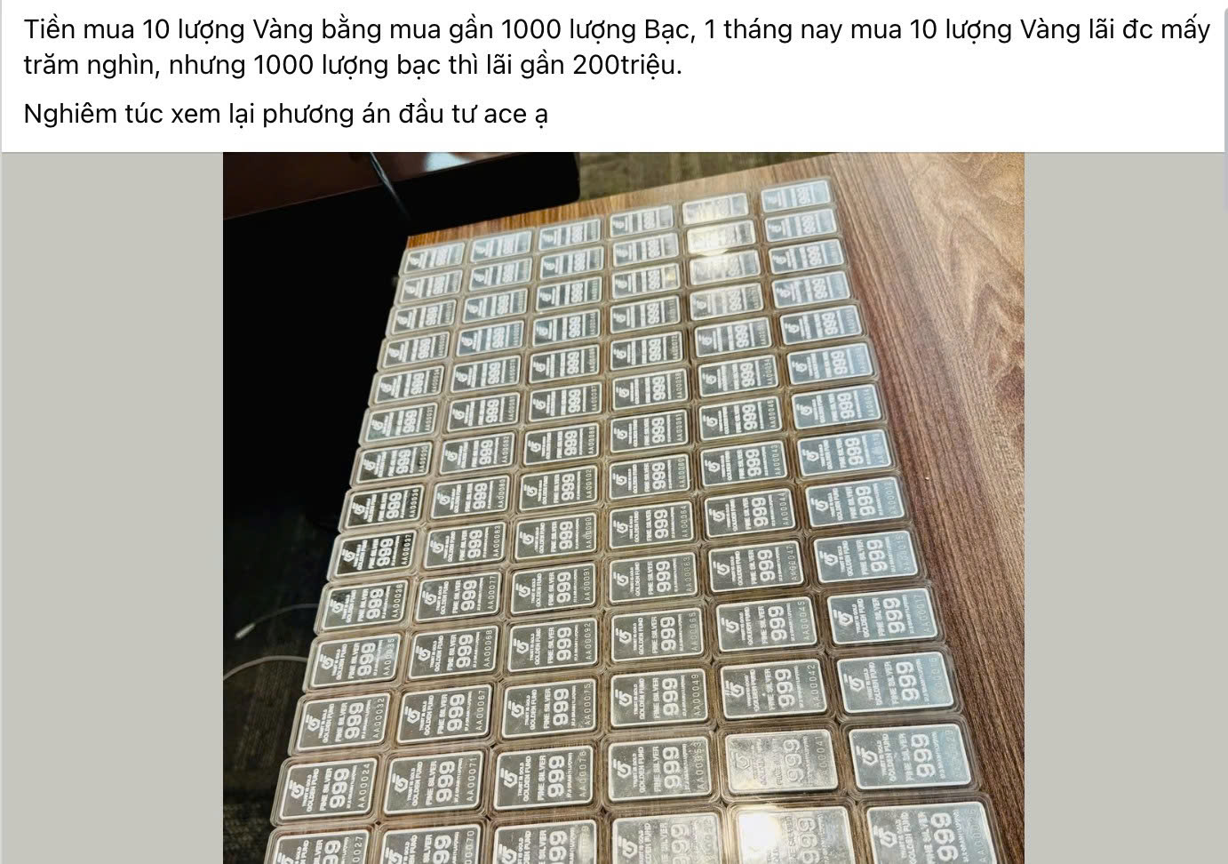 Berinvestasi dalam perak lebih menguntungkan daripada membeli emas? - Foto 1. Đầu tư bạc lời nhiều hơn mua vàng?- Ảnh 1.