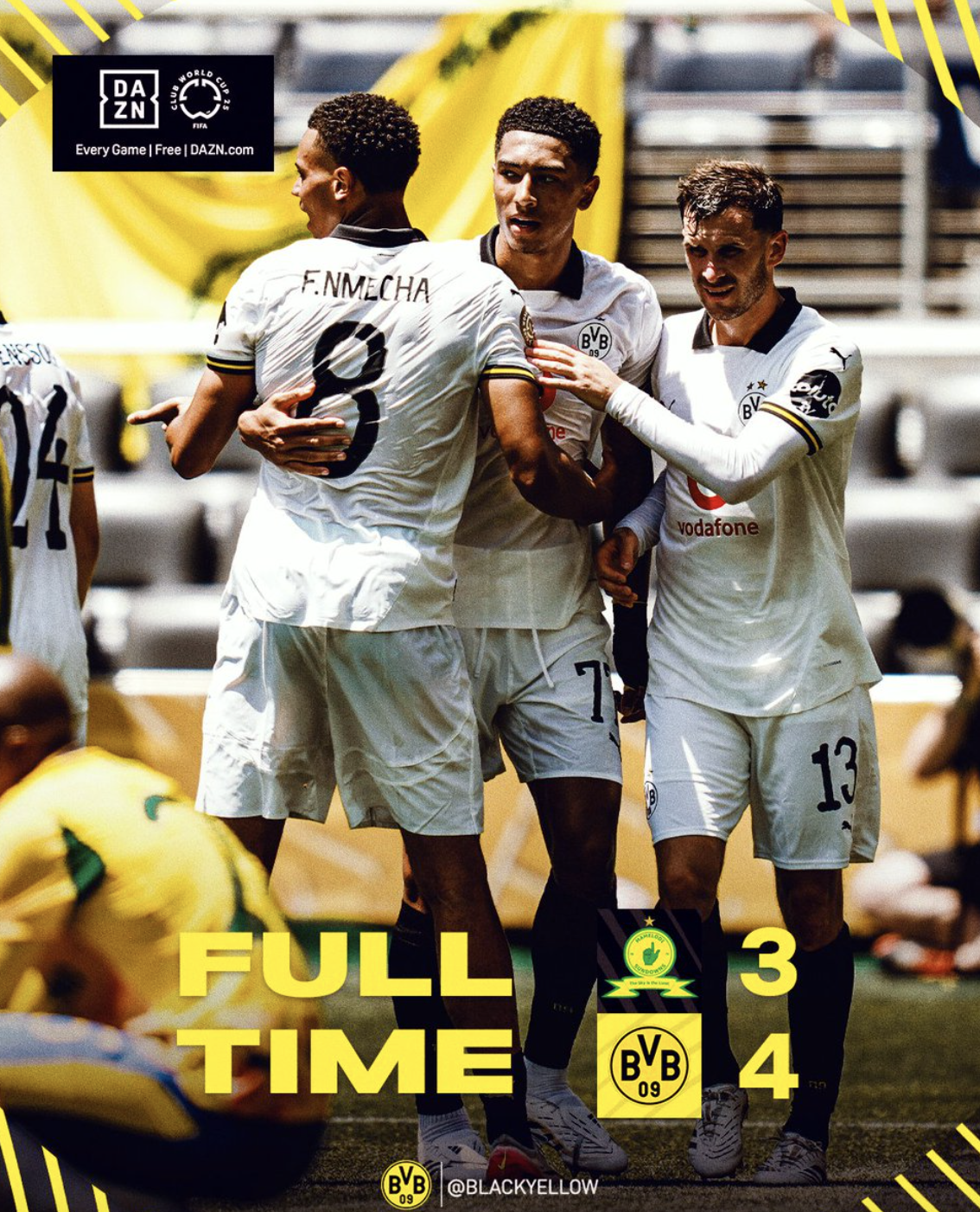 Mamelodi Sundowns ngược dòng bất thành, Dortmund thắng trận cầu 7 bàn- Ảnh 6. Mamelodi Sundowns ngược dòng bất thành, Dortmund thắng trận cầu 7 bàn- Ảnh 6.