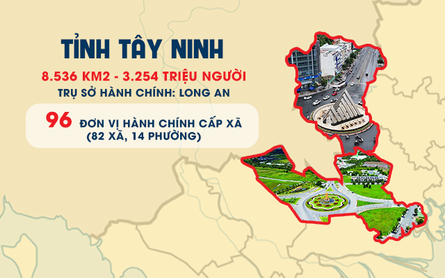 Thông tin 96 xã, phường, đặc khu của tỉnh Tây Ninh mới- Ảnh 1.