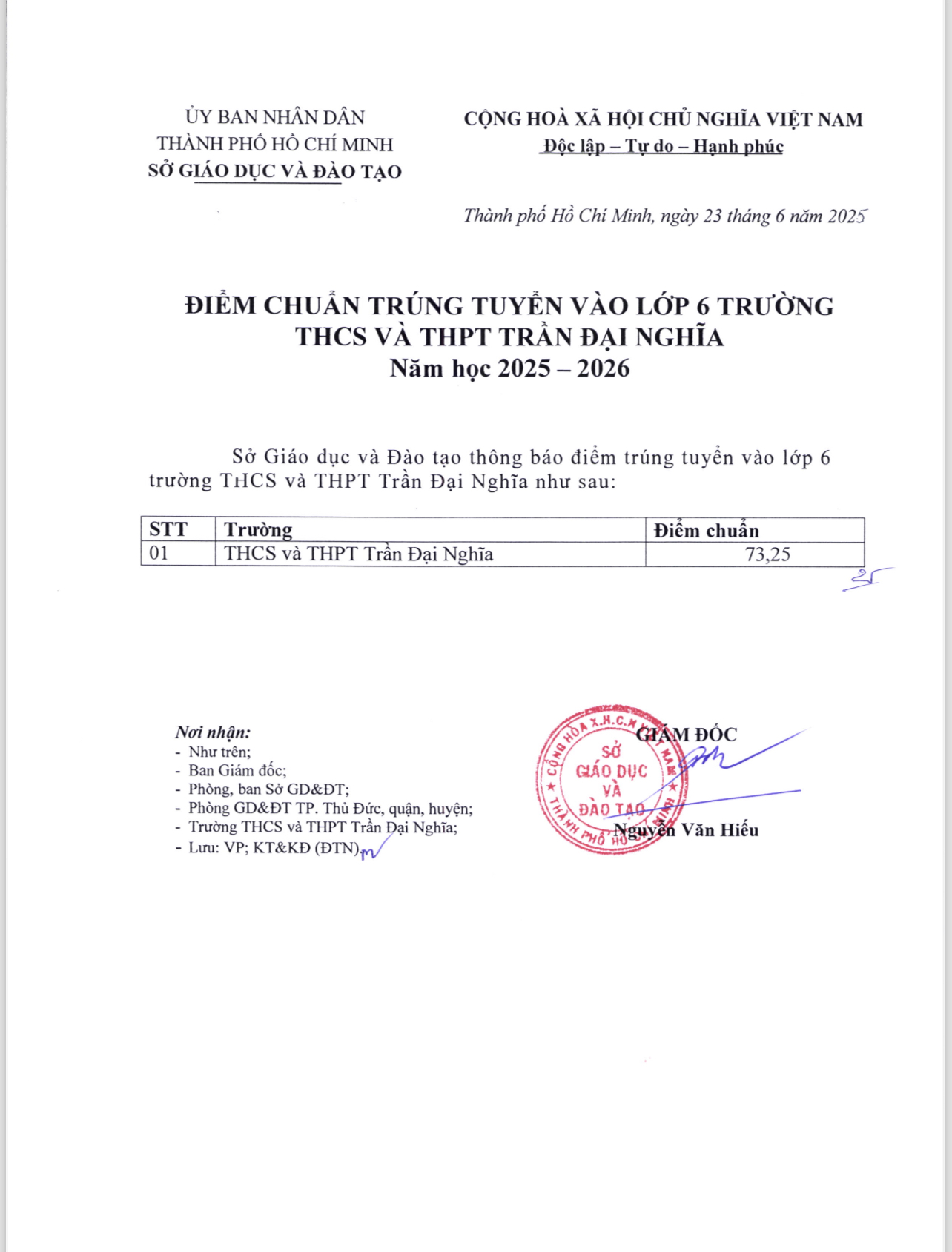 Bekendmaking van de enquêtescores en benchmarkscores voor klas 6 Tran Dai Nghia, zie HIER - Foto 1. Công bố điểm khảo sát, điểm chuẩn lớp 6 Trần Đại Nghĩa, xem TẠI ĐÂY- Ảnh 1.
