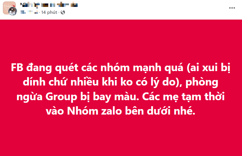 अज्ञात कारणों से फेसबुक पर कई समूह  Hàng loạt group Facebook