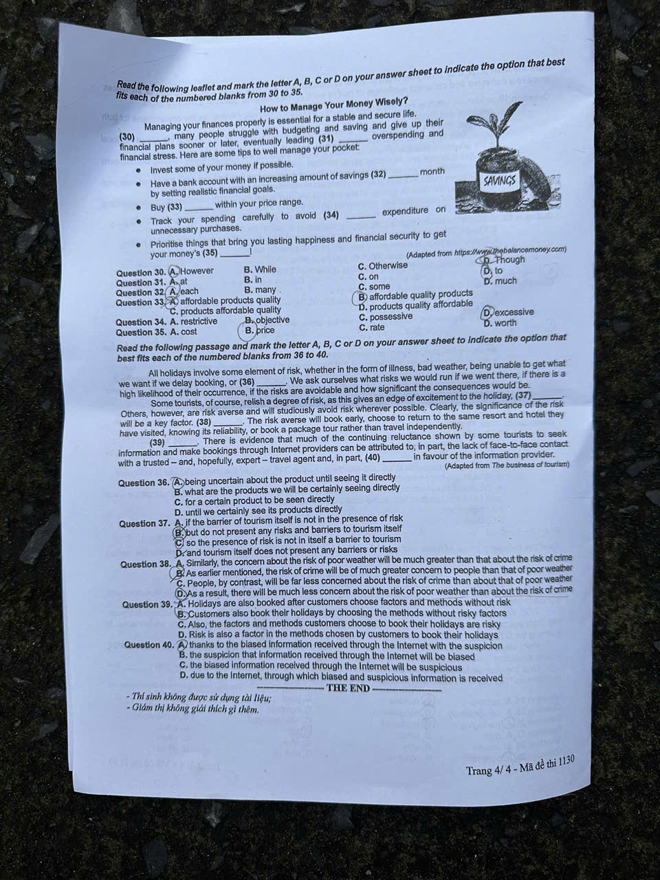 Thi tốt nghiệp THPT 2025: Gợi ý giải đề thi môn tiếng Anh  - Ảnh 4.